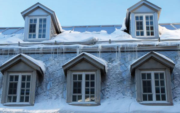 Roof gutter deicing